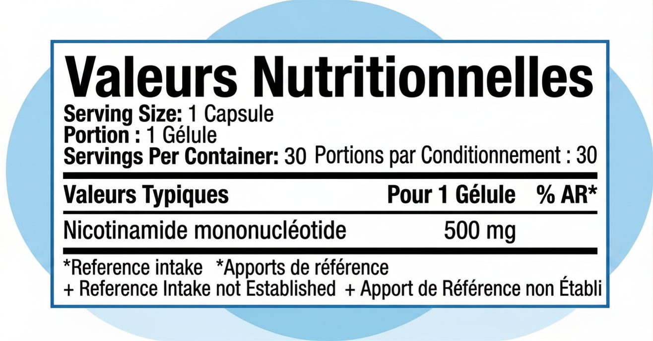 NMN pur | Capsules de 500 mg