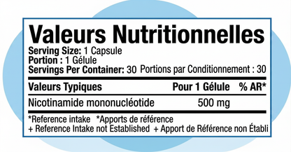 NMN pur | Capsules de 500 mg